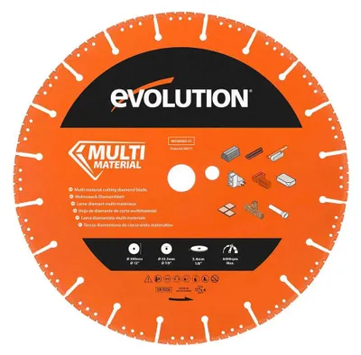 Image de Lame diamantée de 300 mm pour le découpage de métaux, avec bord segmenté et alésage de 22,2 mm