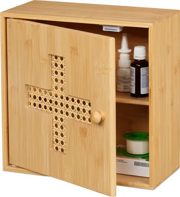 Obrázek produktu pro relaxační bambusová skříňka na léky