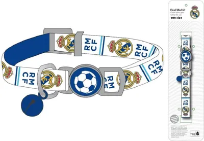 Immagine prodotto di Collare per gatti Real Madrid Regolabile, robusto e confortevole
