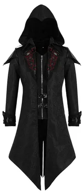 Produktbild von Mittelalterliche Steampunk Kapuzenjacke für Männer im Retro-Stil