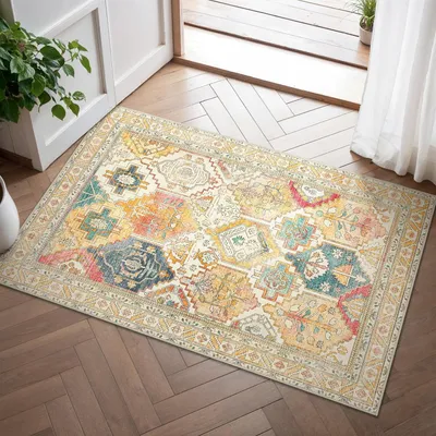 Zdjęcie produktu dla Dywan w stylu boho, vintage, antypoślizgowy, 60x90 cm, do salonu