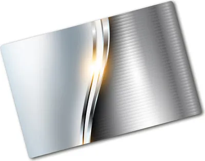 Produktbild von Tulup Glas Herdabdeckplatte - 80x52 cm - Glaskeramikkochfeld-Abdeckung Spritzschutz Glasabdeckplatte - Einteilig - Material-Textur - Silberwelle - Silber