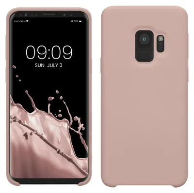 Produktbild von kwmobile Handyhülle für Samsung Galaxy S9 Hülle - Case Silikon - Kabelloses Laden - Schutzhülle Cover in Nude Lilac