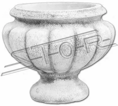 Produktbild von Blumenkübel Pflanz Kübel Dekoration Figur Blumentöpfe Garten Vasen Gefäss 250