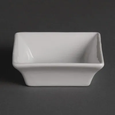 Obrázok produktu pre Štvorcové misky Olympia Whiteware amuse-bouche 7,5 cm (12 kusov)