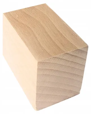 Immagine prodotto di Piede per mobili in legno di faggio, 10 cm, legno, 55 x 45 mm