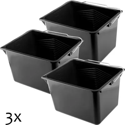 Zdjęcie produktu dla KADAX Wiadro malarskie Wiaderko z Uchwytem 8Litrów 3szt