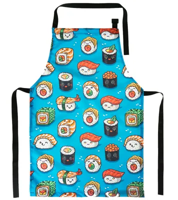 Produktbild von Kinderschürze Jugend Malschürze Kunstkittel Kochschürze Apron Teenageralter Werkschürze Sushi [074]