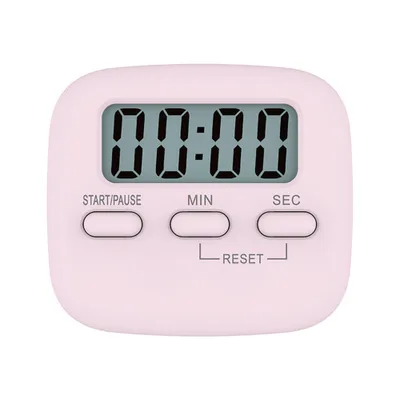 Produktbild von Digitaler Küchentimer Magnetisch Eieruhr Timer Digital Küchenuhr Stoppuhr Countdown Count up, Laut Ton Küchenwecker Zeitmesser Küche Kurzzeitwecker mit LCD zum Kochen Backen Sport Lernen,Rosa