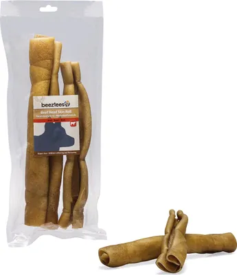 Produktbild von Beeztees Hundesnack Rinderkopfhaut Rolle - 2er Pack
