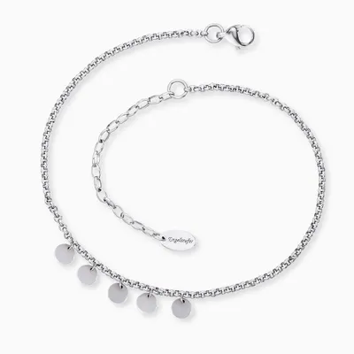 Produktbild von Engelsrufer Fußkettchen Damen ERFS-LILLUNA Edelstahl Luna