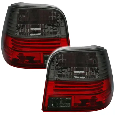 Für VW Golf 4 IV 1997-2003 Rückleuchten Heckleuchten Klarglas Rot / Schwarz in der Farbe Rot von AD TUNING GmbH & Co. KG