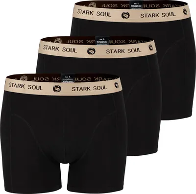 Produktbild von Stark Soul® Retro-Boxershorts 3'er Pack XL Schwarz Safari