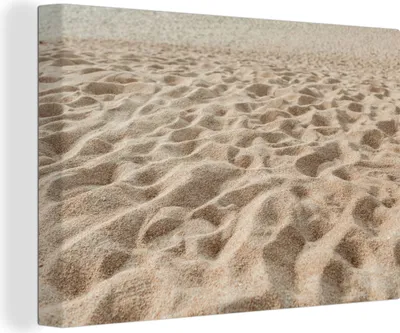 Produktbild von OneMillionCanvasses® - Leinwandbilder - 140x90 cm, Sand - Strand - Sommer, Wandbilder Kunstdruck Wanddekoration - Foto auf Leinwand - Gemälde auf Holzrahmen