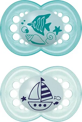 Immagine prodotto di Mam Original succhietto ippopotamo/crocodrillo 16+ in silicone - 2 pezzi