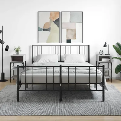 Obrázek produktu pro vidaXL Noční stolky 2 ks. Grey Sonoma 35x34,5x70 cm výrobek z odvozeného dřeva