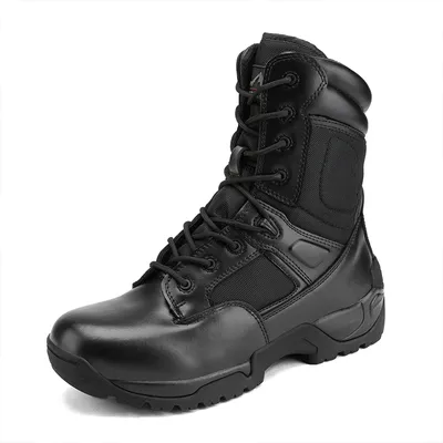 Produktbild von NORTIV 8 Herren Militärstiefel Einsatzstiefel mit Reißverschluss Taktische Boot Security Stiefel Kampfstiefel Springerstiefel Armee Outdoor Trekking Schuhe,Farbe:SCHWARZ,Größe:43.5W