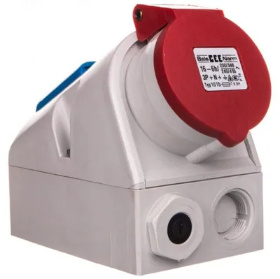 Produktbild von Feste Kombisteckdose 16A 5P 400V + 2P+Z 230V IP44 1015