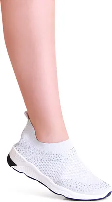Produktbild von topschuhe24 1988 Damen Plateau Sneaker Light Slipper Glitzer, Farbe:Silber, Größe:36 EU