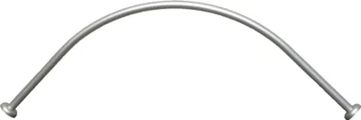 Produktbild von ALU EINTEILIG Duschvorhangstange Bogenstange 120x 120 Chrom MATT / Silber ELOXIERT Oval Stange Eckduschstange ovalstange