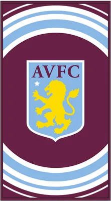 Produktbild von Aston Villa FC - Badetuch, Puls BS3030 (Einheitsgröße) (Weinrot/Weiß)