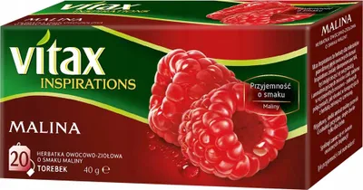 Zdjęcie produktu dla Herbata Vitax Inspiracje Malina 20 torebek x 2g