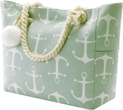 Productafbeelding van Extra Grote Strandtas Dames met Rits - Strandtas & Overnachtingstas