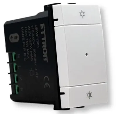 Immagine prodotto di ETTROIT Interruttore / Dimmer smart Wifi Connesso app Tuya colore bianco compatibile con Living Light LBWF1301