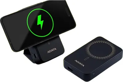 Zdjęcie produktu dla ADATA PR100-12BK, 10000 mAh, Litowo-polimerowy (LiPo), Power Delivery, Quick Charge 3.0, Bezprzewodowe ładowanie, 5 V, 20 W