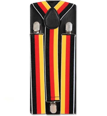 Produktbild von Hosenträger "FAN", Deutschland, Germany, Fußball, WM, EM, schwarz-​rot-gold