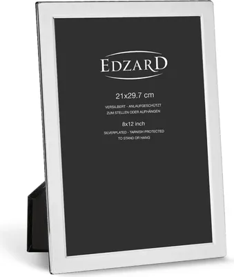 Produktbild von Bilderrahmen DIN A4 21x29,7 cm versilbert anlaufgeschützt EDZARD Salerno