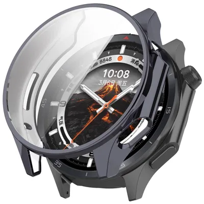 Produktbild von Für OnePlus Watch 3 Electroplated Full Cover TPU Watch Schutz Hülle Grau