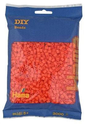 Obrázek produktu pro Hama sáček s 3000 midi korálky na žehlení, oranžové
