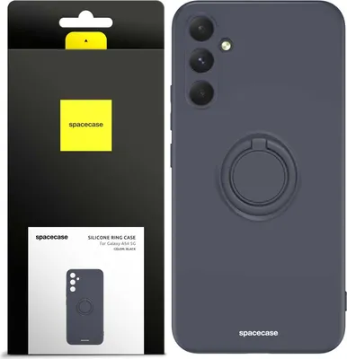 Immagine prodotto di Custodia in silicone SPACECASE Custodia ad anello in silicone per Galaxy A54 5G Nero