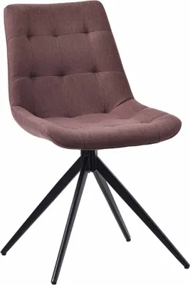Produktbild von CLP Esszimmerstuhl Merna schwenkbar und gepolstert braun Material Stoff