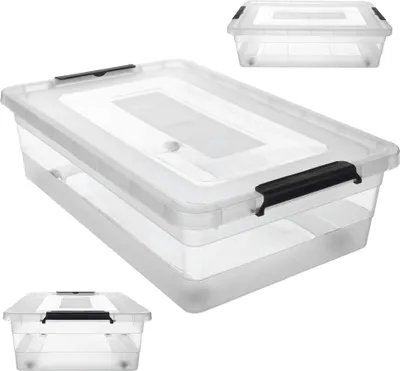 Obrázek produktu pro KADAX úložný kontejner s víkem, 28 l, plastový organizér na hračky