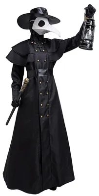Produktbild von Pestdoktor-Kostüm – Halloween Mittelalter Steampunk Wind Europäische Pestdoktormaske Mönch Priester Kostüme