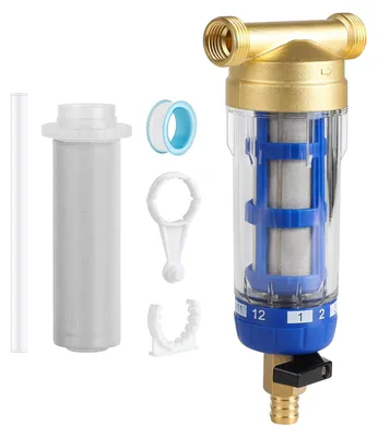 Obrázok produktu pre Vodný filter, sedimentačný filter 3/4 palca, s náhradným filtrom, pre záhradnú hadicu