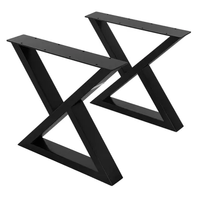 Produktbild von ML-Design  2er Set Tischgestell Industriedesign, 43x40 cm, Schwarz, aus Metall