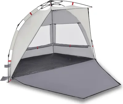 Produktbild von vidaXL Strandzelt 2 Personen Grau Quick Release Wasserdicht
