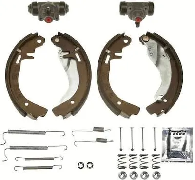 Produktbild von TRW Bremsbackensatz Trommelbremse Hinten für OPEL Kadett E Limousine (T85) 200mm BK1612