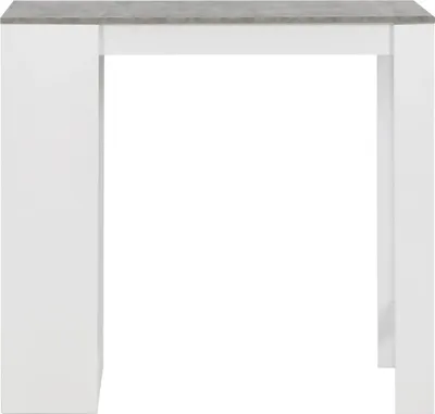 Obrázek produktu pro vidaXL Barový stůl s policí bílý 110x50x103 cm