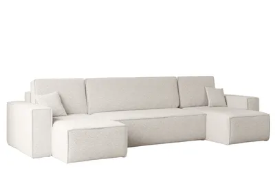 A U-shaped sofa on a white background.