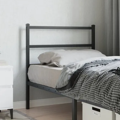 Produktbild von Kopfteil Metall Schwarz 90 cm 355393