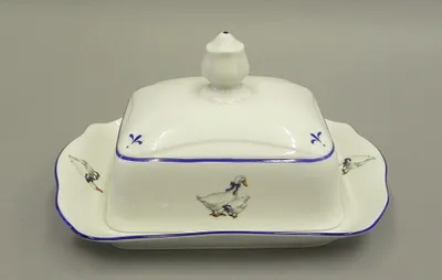 Obrázok produktu pre Maslo 250 g, český porcelán, Mary-Anne, husi, Leander