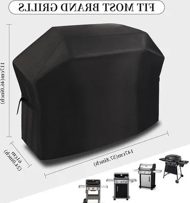 Produktbild von Famanu Grillabdeckung Wasserfest - Schwarz, 183x66x130 cm