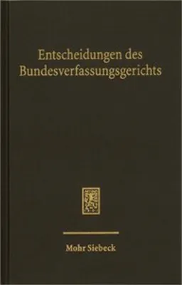 Obrázok produktu pre Entscheidungen des Bundesverfassungsgerichts (BVerfGE)