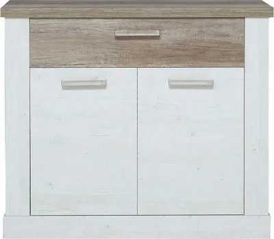 Immagine prodotto di KAUNAS Comodino in pino bianco / rovere anticato