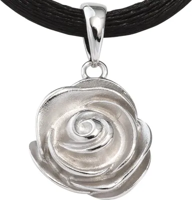 Anhänger-Rose-aus-925-Silber-rhodiniert