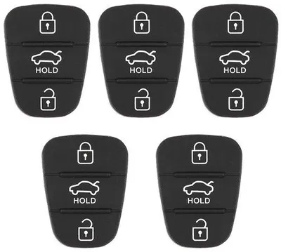 Image de Boîtiers de clés de voiture, remplaçables - 5 pièces - En caoutchouc durable - Protection sûre pour les clés - Adaptés à de nombreux modèles - Faciles à remplacer - Boîtiers de clés